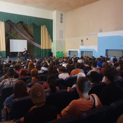  Встреча ребят с капитаном полиции  в детском лагере «Здоровье»